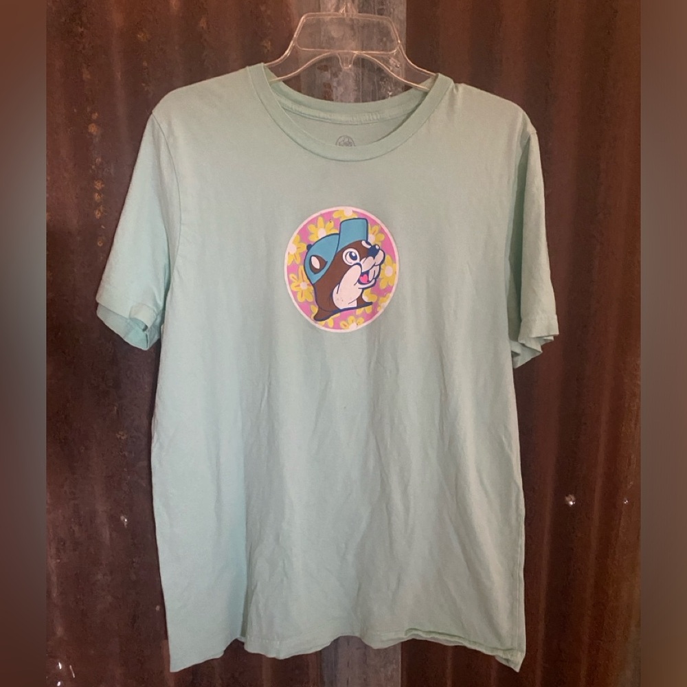 Mint Green Cartoon Graphic Tee